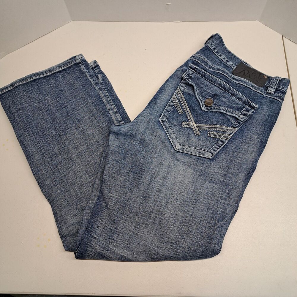 TK Axel Vintage Boot Cut Jeans Men's Size 38x30Flap Pocket